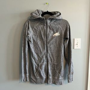 Roots long zip up sweater